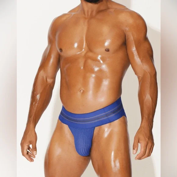 JJ Malibu All Star Vintage Briefs - Size Large, Blue - Picture 3 of 4